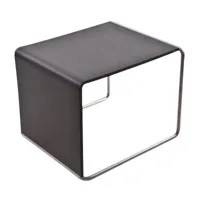 la palma - table d'appoint/tabouret siège en chêne ueno t50 - noir /teinté, ouvert poreux/lxpxh 41x45x35cm