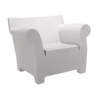 kartell - fauteuil de jardin bubble club - blanc/polyéthylène teinté dans la mass/105x80x77cm