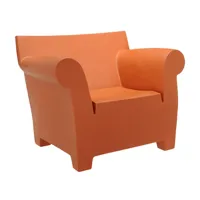 kartell - fauteuil de jardin bubble club - terre de sienne/polyéthylène teinté dans la mass/105x80x77cm