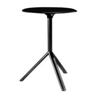 plank - miura side table - noir / ø60cm/mat/table pliante/h 73,5cm / ø 60cm