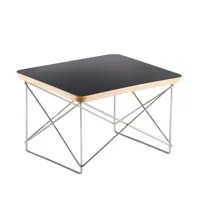 vitra - occasional table ltr - table d'appoint - noir/chant chêne/pxhxp 39,2x25x33,5cm/structure chrome