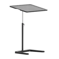 vitra - table d'appoint réglable en hauteur nestable - noir basic dark/lxlxh 50x35x57,4-77cm