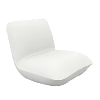 vondom - chaise longue de jardin pillow - blanc/mat/hxlxp 75x82x94cm