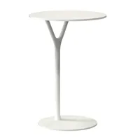 frost - wishbone - table d'appoint h 65cm - blanc/h 65cm / ø 45cm