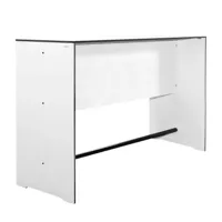 conmoto - riva - table de bar - blanc/hpl/160x62x109cm