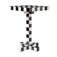 moooi - table moooi chess - noir/blanc/40x40x60cm
