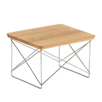 vitra - occasional table ltr - table d'appoint - chêne/plateau de table chêne huilé/pxhxp 39,2x25x33,5cm/structure chrome
