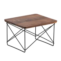 vitra - occasional table ltr basic dark - table d'apppoint - noyer/plateau de table noix/pxhxp 39,2x25x33,5cm/structure noir