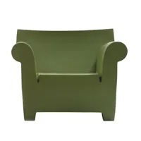 kartell - fauteuil de jardin bubble club - vert/polyéthylène teinté dans la mass/105x80x77cm