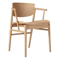 fritz hansen - chaise avec accoudoirs n01™ - chêne/pxhxp 62x77x49cm