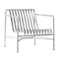 hay - fauteuil de jardin dossier bas palissade galvanisé - acier/galvanisé/lxhxp 73x70x81cm