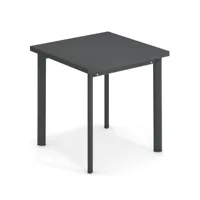 emu - table de jardin carré star 70x70cm - gris fer antique/revêtu par poudre/lxlxh 70x70x75cm