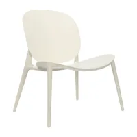kartell - fauteuil de jardin be bop - blanc/polypropylène modifié coloré/soft touch traitement/pxhxp 69x75x62cm/pour usages indoor & outdoor
