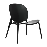 kartell - fauteuil de jardin be bop - noir/polypropylène modifié coloré/soft touch traitement/pxhxp 69x75x62cm/pour usages indoor & outdoor