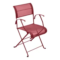 fermob - chaise avec accoudoirs de jardin dune premium - chili/batyline®/lxhxp 45x86x40cm/résistant aux uv