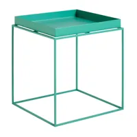 hay - table d'appoint tray m - vert menthe poivrée/revêtu par poudre/lxlxh 40x40x44cm/nouvelle couleur