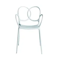 driade - chaise de jardin avec accoudoirs sissi - blanc/mat/pxhxp 53x83x57cm