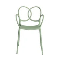 driade - chaise de jardin avec accoudoirs sissi - vert/mat/pxhxp 53x83x57cm