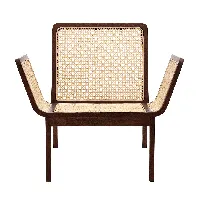 norr 11 - chaise longue le roi - chêne/lxhxp 84,5x72x76cm/cadre en chêne teinté foncé