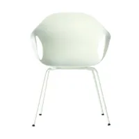 kristalia - elephant - fauteuil de jardin - blanc/laqué/châssis blanc