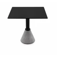 magis - table one - table bistrot carrée - noir/noir/lxpxh 79x79x72cm