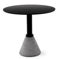 magis - table one - table bistrot rond - noir/noir/h 72cm / ø 79cm