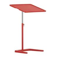 vitra - table d'appoint réglable en hauteur nestable - rouge de signalisation/lxlxh 50x35x57,4-77cm