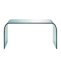 fontana arte - table d'appoint fontana 120x60cm - transparent/lxlxh 120x60x40cm/courbé et rectifié