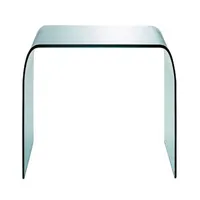 fontana arte - table d'appoint fontana 60x40cm - transparent/lxlxh 60x40x40cm/courbé et rectifié