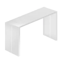 la palma - table de bar panco 106-108cm - blanc/stratifié 0,9 blanc/lxpxh 240x50x108cm/structure revêtu de poudre blanche