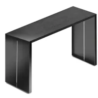 la palma - table de bar panco 106-108cm - noir ouvert poreux/plateau de table multiplex en boule/lxpxh 240x50x108cm/structure revêtu de poudre noire