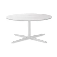 la palma - table d'appoint h40cm auki p15 - blanc/stratifié de table 0,9/h x ø 40x60cm/structure laqué blanc