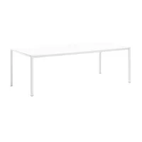 la palma - table frame p10 180x90cm - blanc/hpl /lxlxh 180x90x74cm/structure laqué blanc