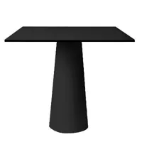 moooi - table carrée container 70x70cm - noir/laminate/h 70cm