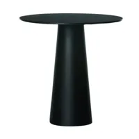 moooi - table ronde container ø70cm - noir/laminate/h 70cm