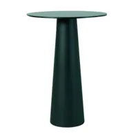 moooi - table ronde container ø70cm - noir/laminate/h 100cm