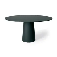 moooi - table moooi container ø120cm - noir/hpl laminate/h 70cm