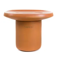 moooi - table d'appoint obon carré haut - terre cuite/vitré/lxpxh 46x47x34cm