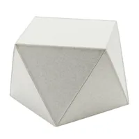 hey-sign - tabouret/pouf diamond - gris marbre/épaisseur de housse en feutre 3mm/lxpxh 70x70x45cm/avec fermeture velcro