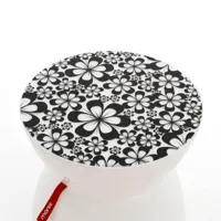 moree - plateau décoratif lounge table mini - noir/blanc/polypropylène