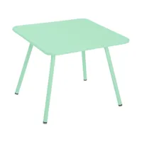 fermob - table d'enfant luxembourg 57,5x57,5cm - vert opale/texturé/lxlxh 57,5x57,5x47cm/résistant aux uv