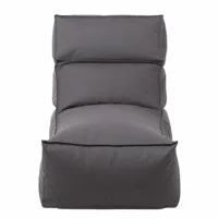 blomus - chaise longue stay - charbon/lxlxh 120x60x75cm/résistant aux uv/résistant à l'eau