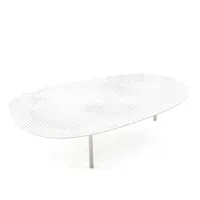 moroso - table d'appoint cloud h 20cm - blanc trafic/laqué/lxpxh 81x56x20cm