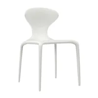 moroso - chaise supernatural - blanc pur ral9010/mat/lxhxp 49x81x50cm