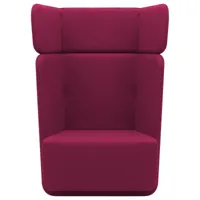 softline - fauteuil avec dossier haut basket - violet/fabrics felt 629/pxhxp 95x126x74cm