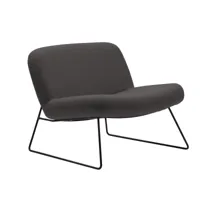 softline - fauteuil java - noir/kaki/étoffe vision 443/lxhxp 80x67x78cm/structure noir