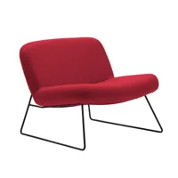 softline - fauteuil java - rouge/étoffe vision 448/lxhxp 80x67x78cm/structure noir