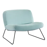 softline - fauteuil java - aqua/étoffe vision 452/lxhxp 80x67x78cm/structure noire