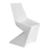 vondom - chaise de jardin vertex - blanc/mat/hxlxp 86x53x53cm