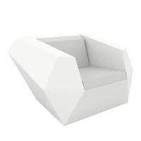 vondom - fauteuil de jardin faz - blanc/mat/lxhxp 120x70x100cm